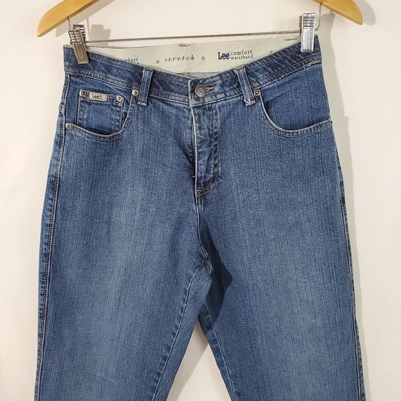 VTG Lee Comfort Waistband High Rise Jeans Sz 8P - Picture 2 of 8